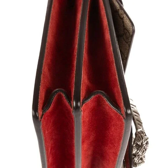 Gucci Dionysus Beige Red Supreme Canvas Shoulder Bag - Picture 7 of 10